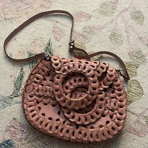 Pisticci Flapover Crossbody Bag light pink